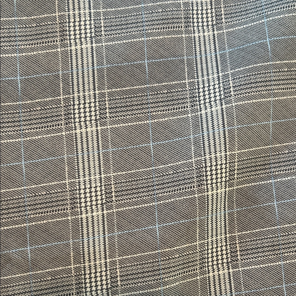 Gray Plaid Double-Breasted Blazer Dress - Picture 7 of 11